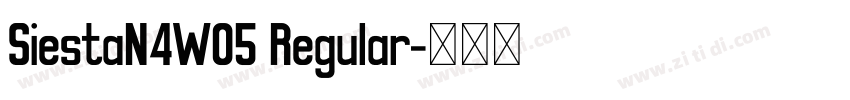 SiestaN4W05 Regular字体转换
